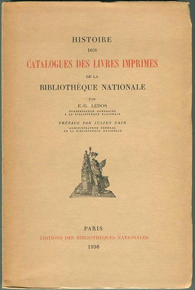 Histoire des catalogues des livres imprimés de la…
