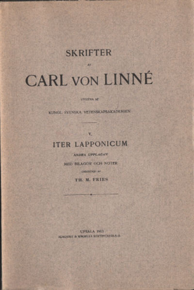 SKRIFTER V. ITER LAPPONICUM.