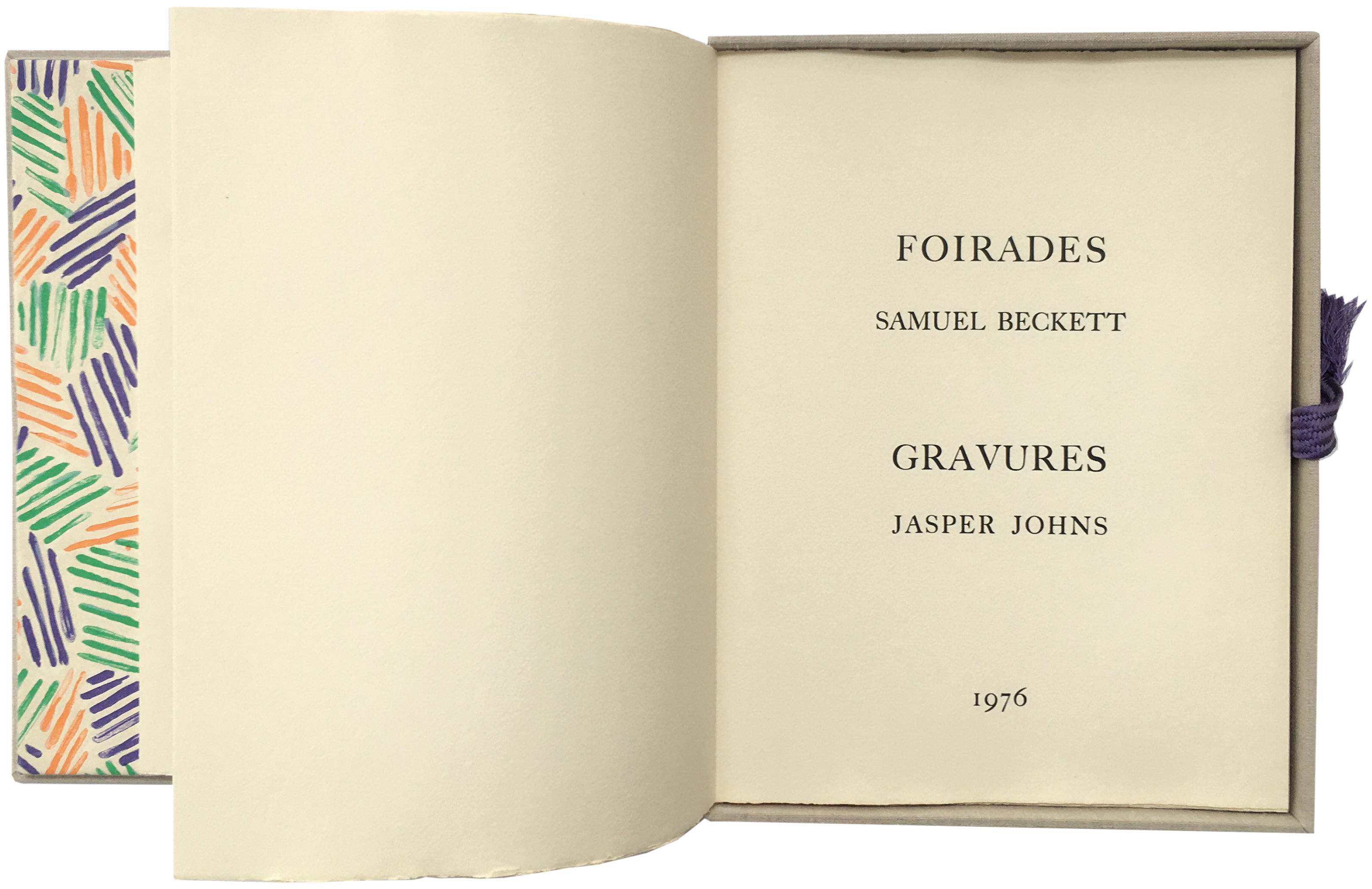 Foirades / Fizzles. by Samuel Jasper. Beckett Signed 1975 1976