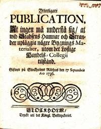 Ytterligare publication, at ingen må understå…