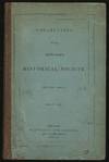 Collections of the New York Historical Society. Second Series. Volume III.-Part I.
