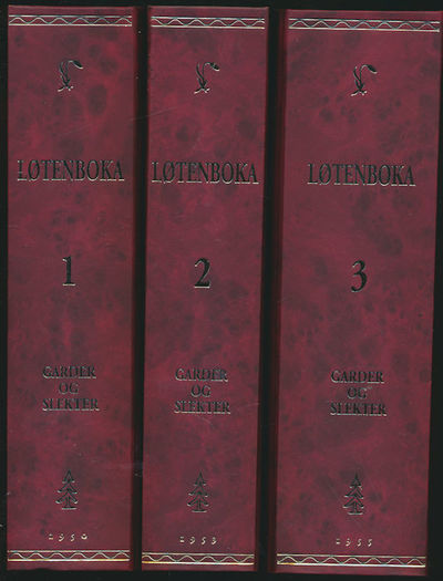 Løtenboka. Garder og slekter.  I-III