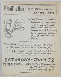 cover of Fight back: G.I. resistance in Europe today