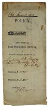 Fire Insurance Policy of Anderson D. Harvey with the Mutual Fire Insurance Company