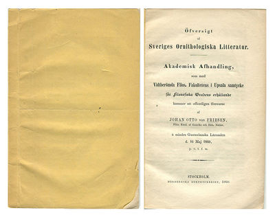 Öfversigt af Sveriges ornithologiska litteratur.…