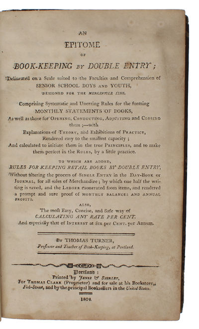 An Epitome of Book-Keeping by Double Entry:…