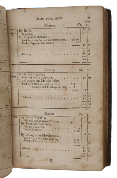 An Epitome of Book-Keeping by Double Entry: Delineated on a Scale Suited to the Faculties and Comprehension of Senior School Boys and Youth, Designed for the Mercantile Line, Comprising Systematic and Unerring Rules for the Forming Monthly Statements ... - [ONE OF THE EARLIEST WORK ON BOOKKEEPING PRINTED IN AMERICA] (photo 3)