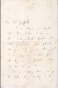 image of Autograph Letter Signed to Mr Griffiths (Benjamin, 1817-1893, from 1855 Regius Professor of Greek, from 1870 Master of Balliol College, Oxford)