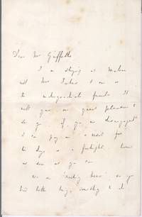 Autograph Letter Signed to Mr Griffiths (Benjamin, 1817-1893, from 1855 Regius Professor of...