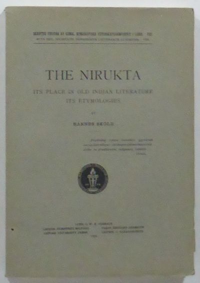 The Nirukta. Its Place in Old Indian literature,…