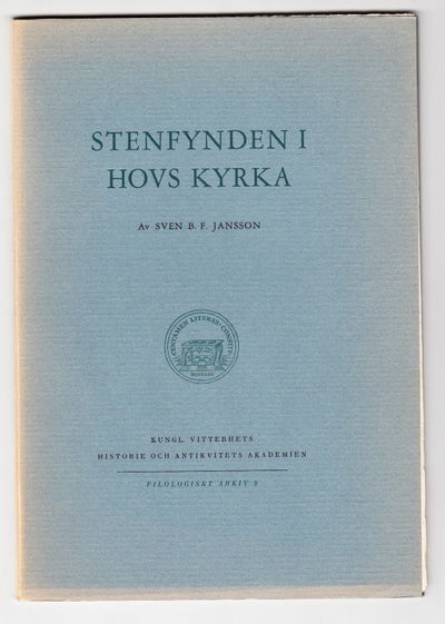 Stenfynden i Hovs kyrka. Illustrerad.