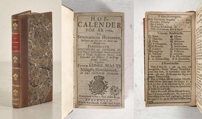 Hof-calender för året 1762. Til Stockholms…