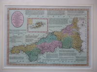 image of Bowles's New Medium Map of Cornwall, Divided into its Hundreds; Exhibiting the Roads, Towns and Villages; with their Distance from London. Church Livings, Seats of Nobility, and Historical Remarks