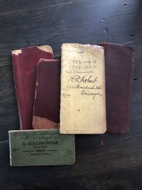 1895 - 1912 FIVE (5) ORIGINAL MANUSCRIPT NOTEBOOK JOURNALS BELONGING TO  HORACE HOBART, NOTED CHICAGO JOURNALIST AND FOUNDING EDITOR OF THE  STILL-PUBLISHED RAILWAY AGE MAGAZINE