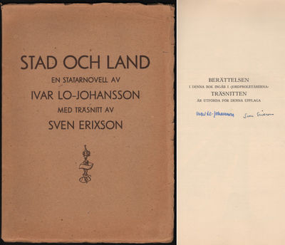 STAD OCH LAND. En statarnovell.