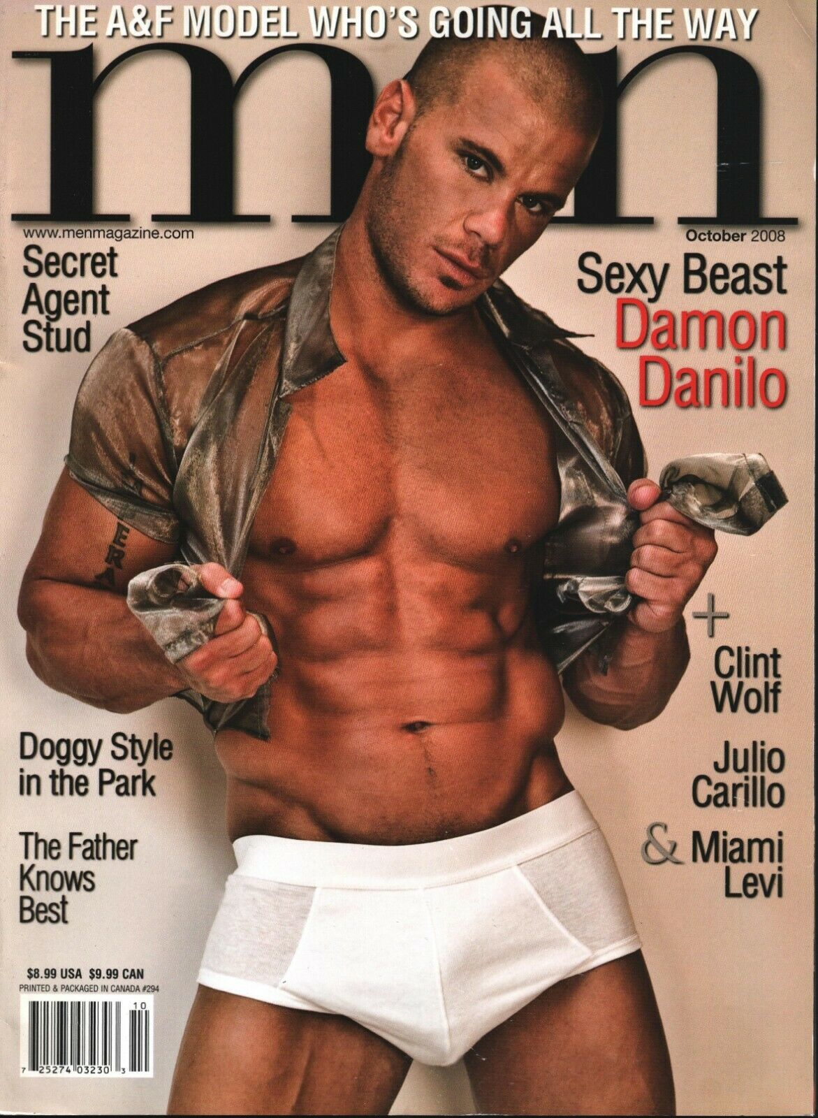 Men Magazine - October 2008 - LGBTQ - Gay Adult Magazine by Editor David  Kalmansohn - 2008 - from MinCon Sales (SKU: MAG 1777)