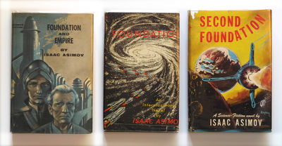 Foundation Trilogy SIGNED AND INSCRIBED BY AUTHOR ( Foundation, Foundation and Empire, Second Foundation )