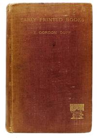 cover of EARLY PRINTED BOOKS