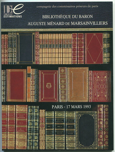 Bibliothéque du baron Auguste Ménard de…