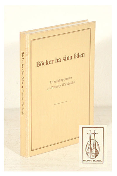 Böcker ha sina öden. En samling studier.