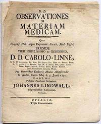 Observationes in materiam medicam. A.a.