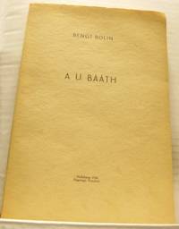 A. A. Bååth.