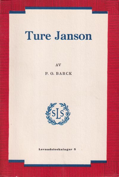Ture Janson. Författaren och journalisten.