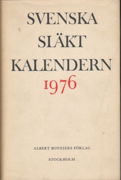 SVENSKA SLÄKTKALENDERN 1976.