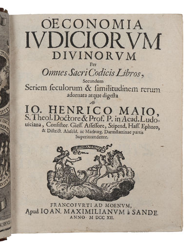 Oeconomia Iudiciorum Divinorum Per Omnes Sacri Codicis Libros. 4 parts. (photo 2)
