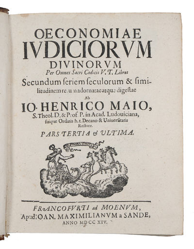 Oeconomia Iudiciorum Divinorum Per Omnes Sacri Codicis Libros. 4 parts. (photo 4)