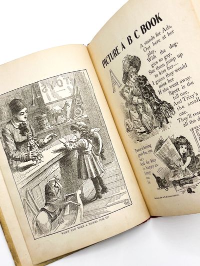 Chicago: W. B. Conkey Company, 1900. Very good plus.. Scarce and lovely ABC book in the McLoughlin t...