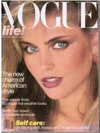cover of VOGUE June 1980. KIM ALEXIS, HALSTON, MERYL STREEP, NANCY GRAVES