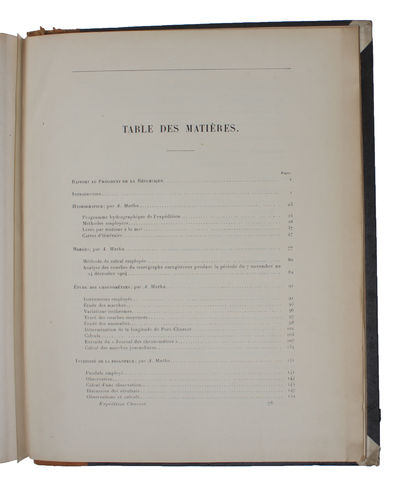 Expédition Antarctique Francaise (1903-1905). 3 Vols. (1. Journal de l'Expédition par J.-B. Charcot. - 2. Sciences naturelles. Documents Scientifiques. Géographie Physique - Glaciologie - Pétrographie par E. Gourdon. - 3. Hydrographie, Physique du Gl... (photo 5)