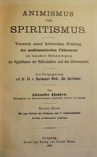ANIMISMUS UND SPIRITISMUS   TWO VOLUMES