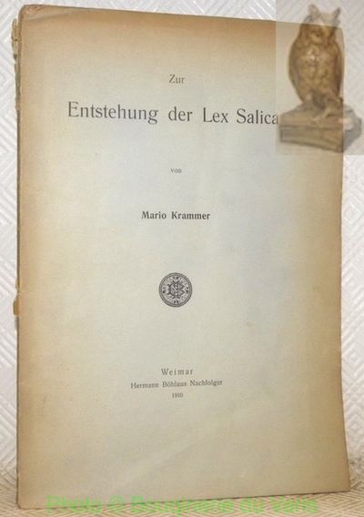 BIBLIO Zur Entstehung der Lex Salica. by KRAMMER, Mario 1910