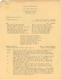 Service of Commemoration: Dr. Martin Luther King Jr.