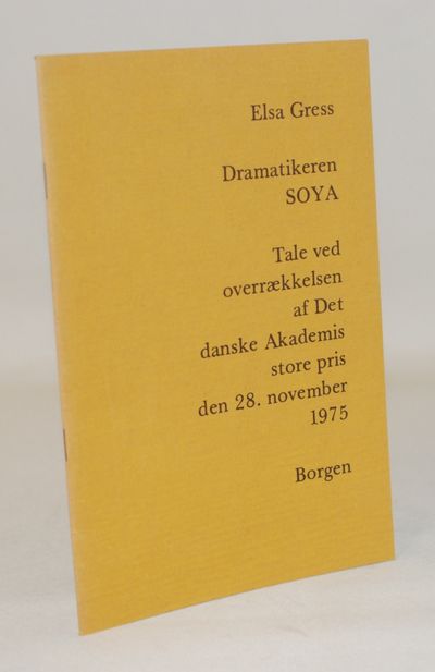 Dramatikeren Soya - tale ved overrækkelsen af Det…