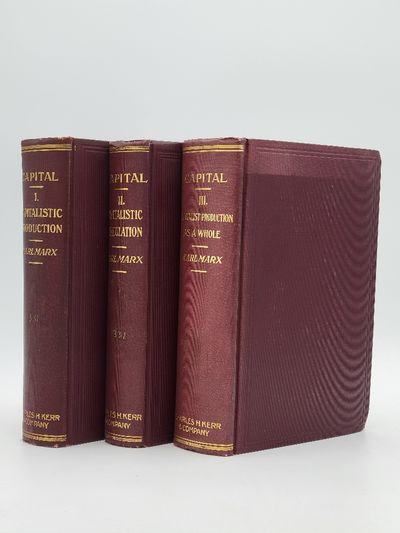 アメリカ英語版　資本論 全３巻　マルクス著　エンゲルス他監訳〔所謂シカゴの赤版〕 Karl Marx 「CAPITAL Three Volume Set（英訳資本論 全三巻