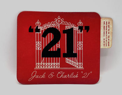 [LABEL] "21" Jack & Charlie's "21"