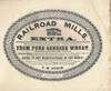 Railroad Mills Extra Wheat Barrel Label