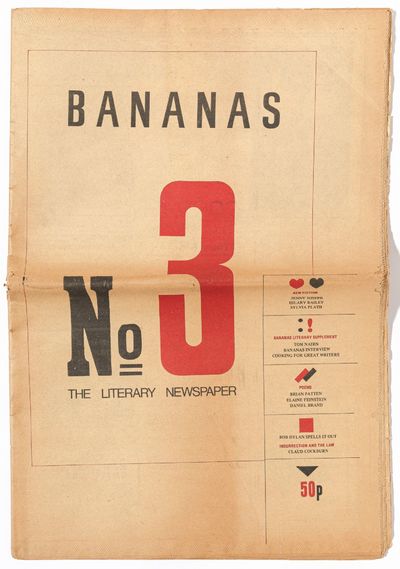 (London): Bananas, 1975. Unbound. Very Good. No. 3. Tabloid folio. 40pp. Horizontal fold as publishe...