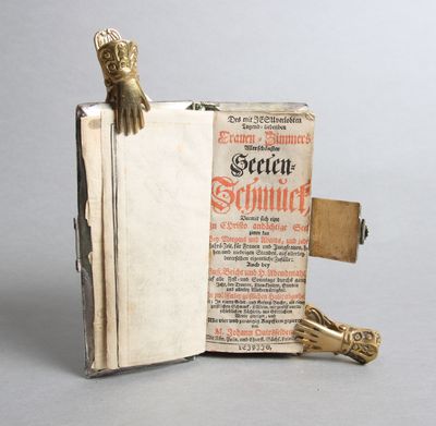 Des mit Jesu verlobten Tugend-liebenden Frauen-Zimmers Allerschönster Seelen-Schmuck... In einem Gebet- und Gesang-Buche, als einem geistlichen Schmuck-Kästlein, mit zwölff unterschiedkichen Fächlein, aus Göttlichem Worte gezeiget, und mit vier und zwantzig upffern gezieret. (photo 4)