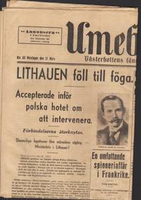 Umebladet Västerbottens läns dagliga tidning.