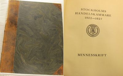 Stockholms handelskammare 1902-1927. Minnesskrift.