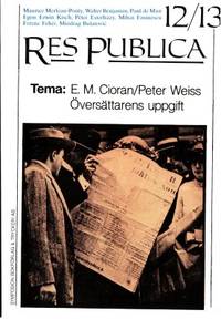 Res Publica 12/13. Tema: E. M. Cioran/Peter…