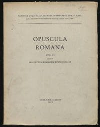 Opuscula Romana Volume VI