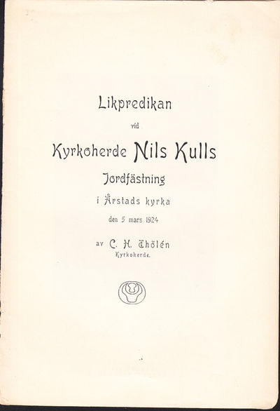Likpredikan vid kyrkoherde Nils Kulls…
