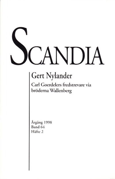 Carl Goerdelers fredstrevare via bröderna…