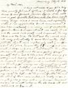 Autograph Letter Signed, as Canal Commissioner, Harrisburg, Pennsylvania, February 19, 1839, to his son, James C. Clarke student at Jefferson College, Canonsburg, Pennsylvania