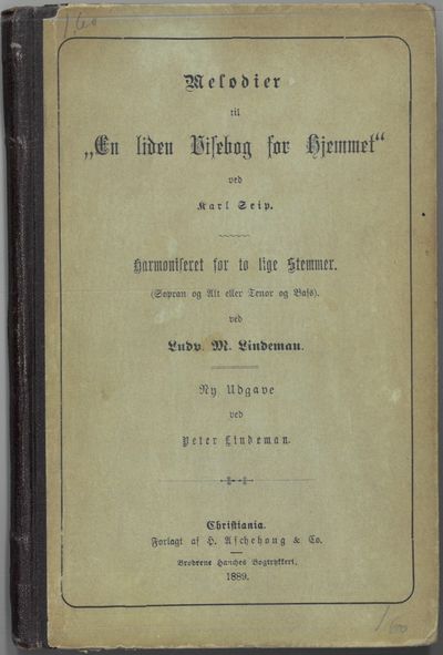 Melodier til “En liden Visebog for Hjemmet” ved…